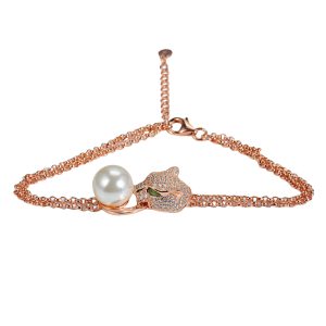 Rose plated Panther Bracelet