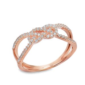 Rose plated Infinity Ring