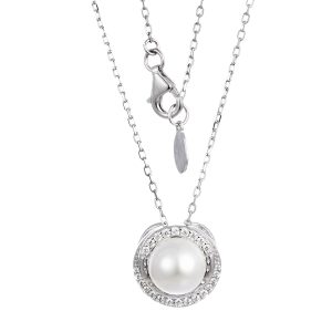 Silver Pearl Necklace