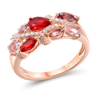Rose plated Ring