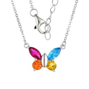 Colourful Butterfly Necklace