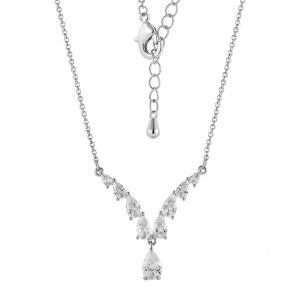 Silver CZ Necklace