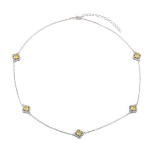 Yellow Clover Necklace