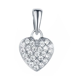 Heart-shaped Silver Pendant