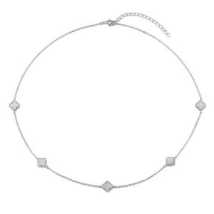 Silver Clover Necklace