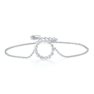 Silver Bracelet with CZ
